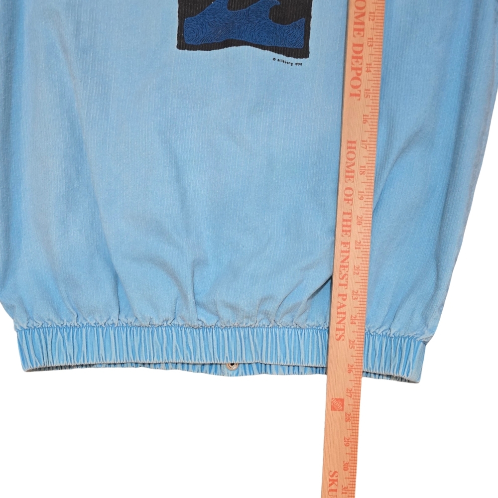 VINTAGE Billabong Jacket Mens Large Two Tone Blue Surf Skate 90s Corduroy - Picture 10 of 10